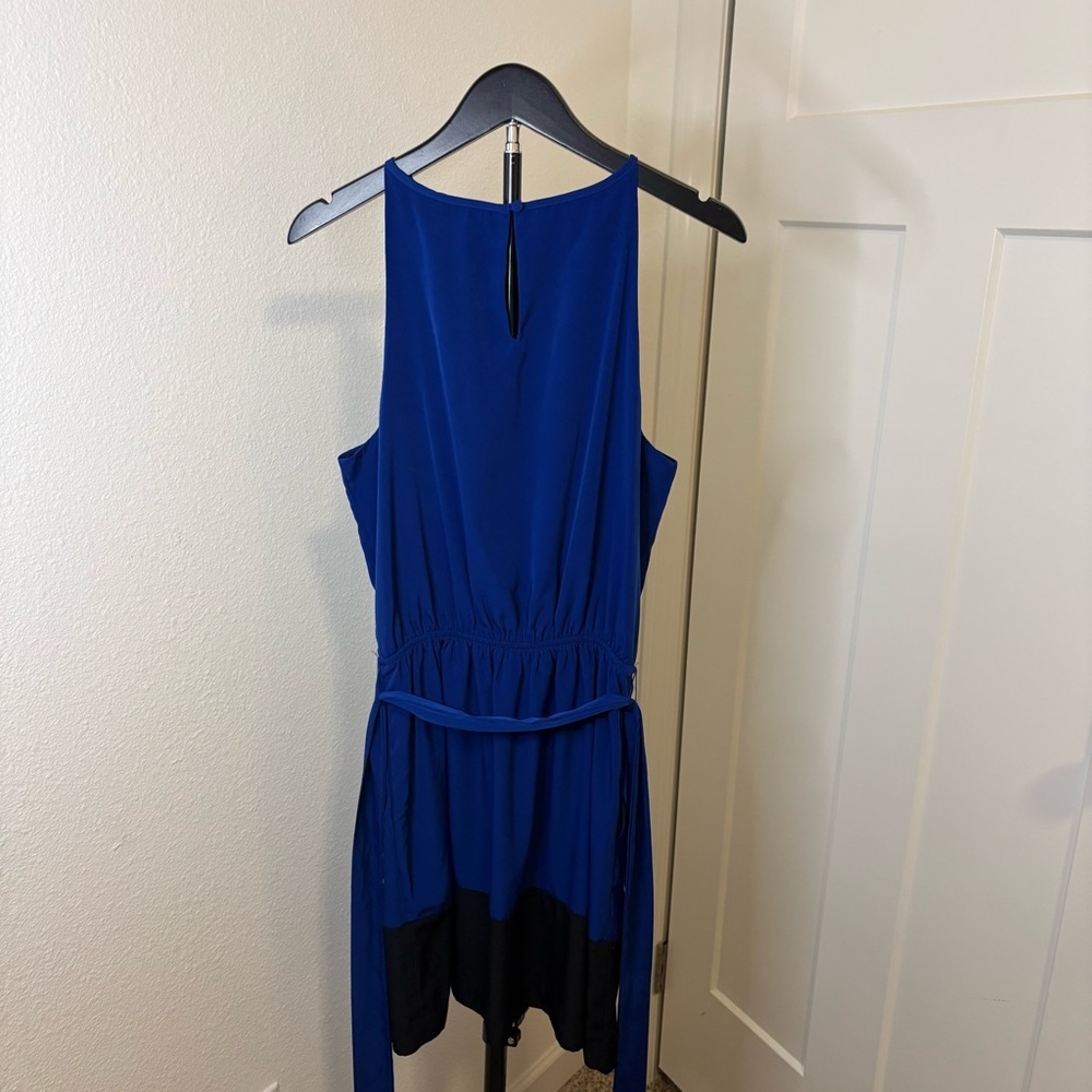 Express Cobalt Blue Colorblock Mini Dress Size Medium Party Cocktail